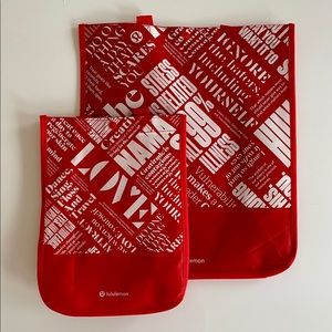 Set of Lululemon Reusable Gift Bag Shopping Bags